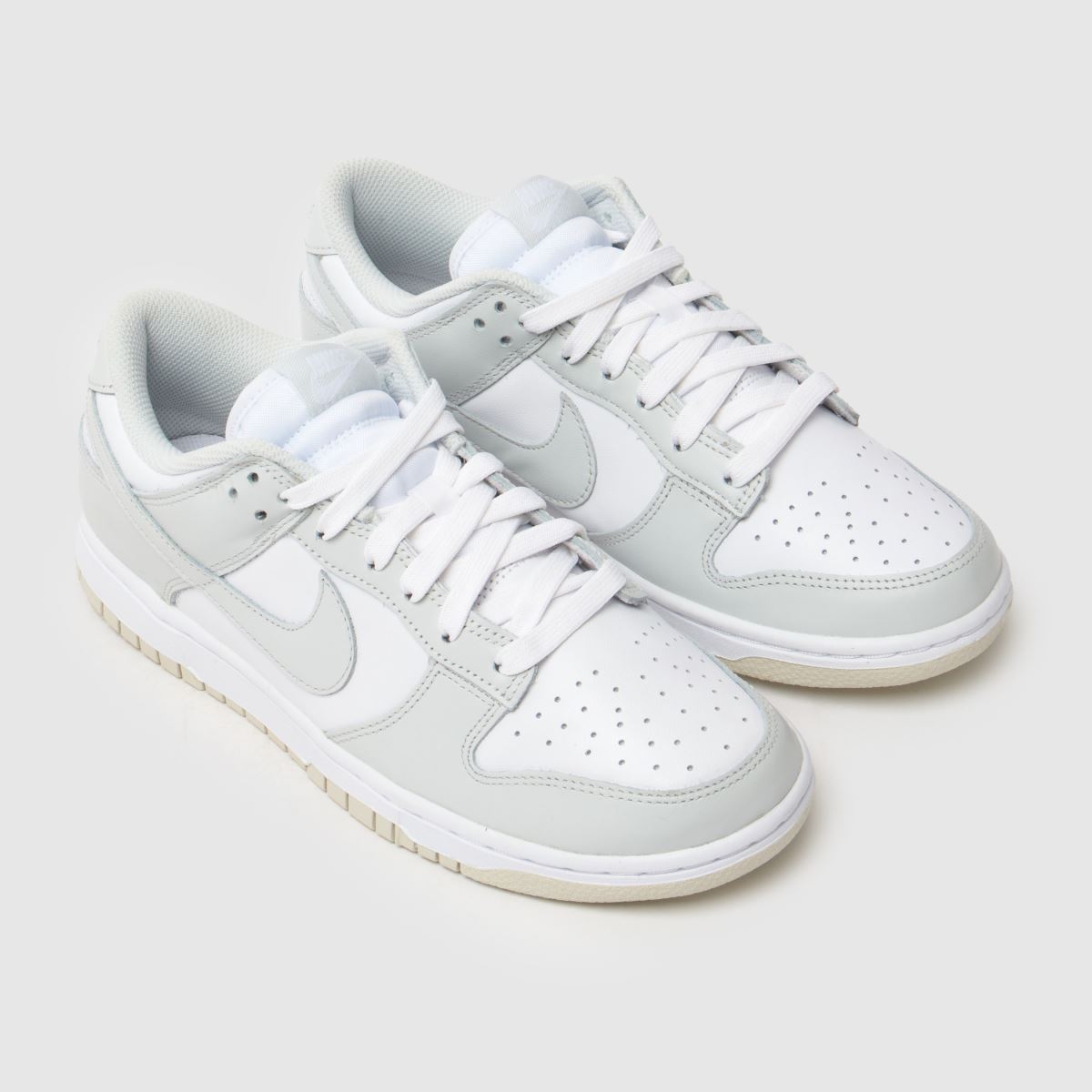 Nike  Dunk Low in White & grey Nike  Dunk Low in White & grey