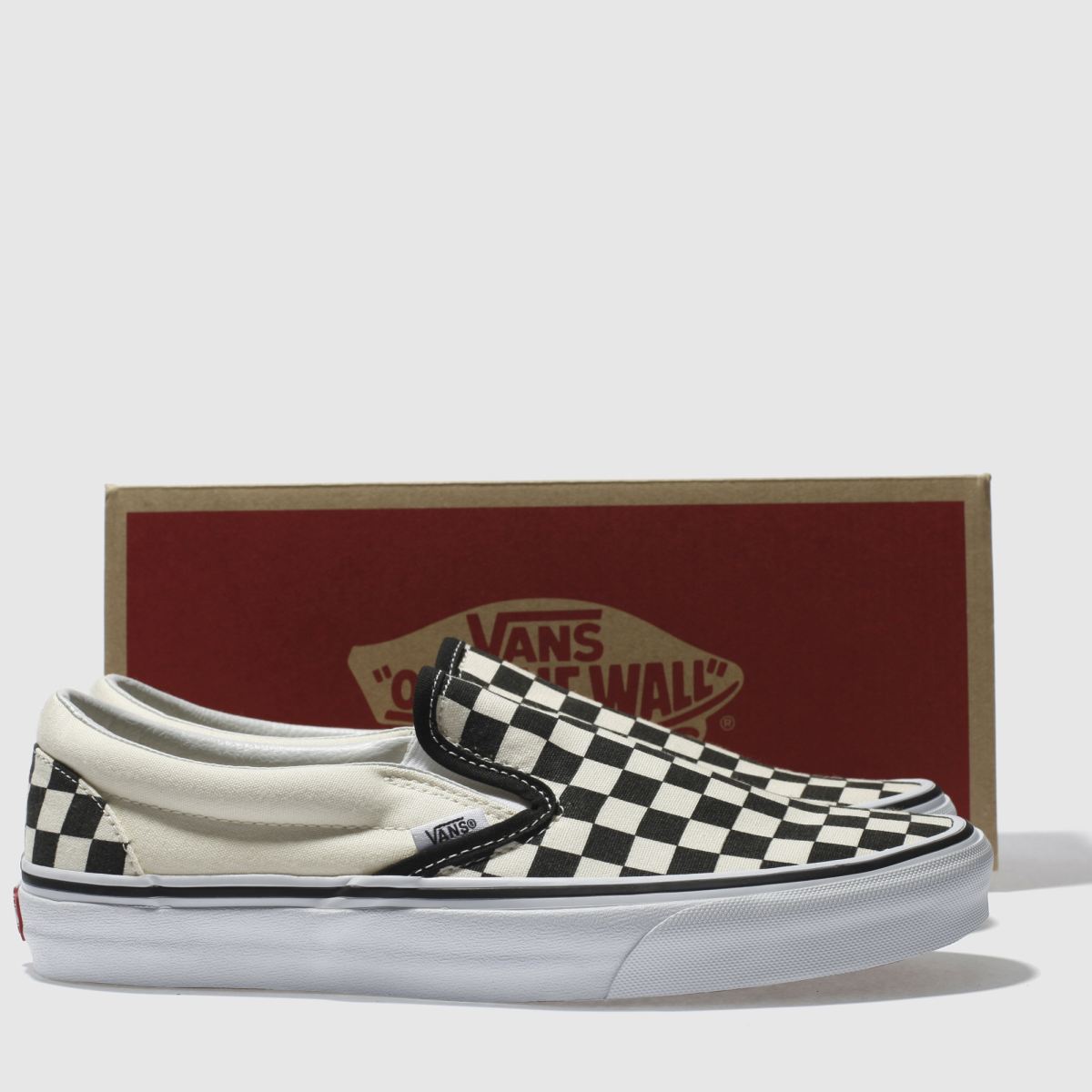Vans  Classic Checkerboard Slip On in Black & Cream Vans  Classic Checkerboard Slip On in Black & Cream