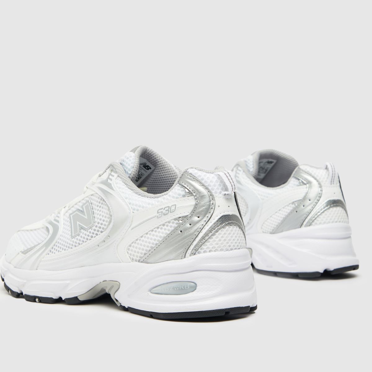 New Balance  530 in White & Silver New Balance  530 in White & Silver