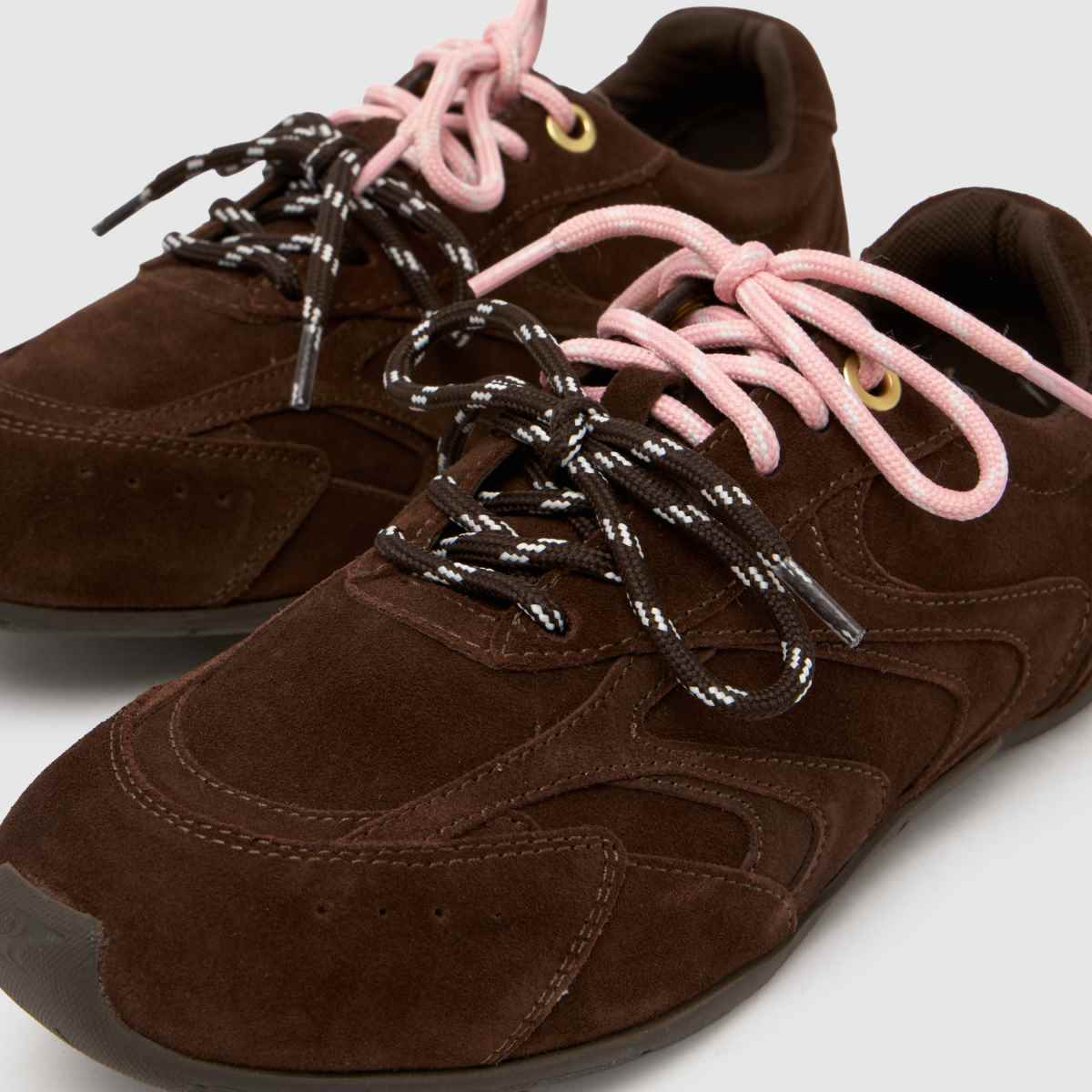 schuh  Mindy Suede Lace Up in Brown schuh  Mindy Suede Lace Up in Brown