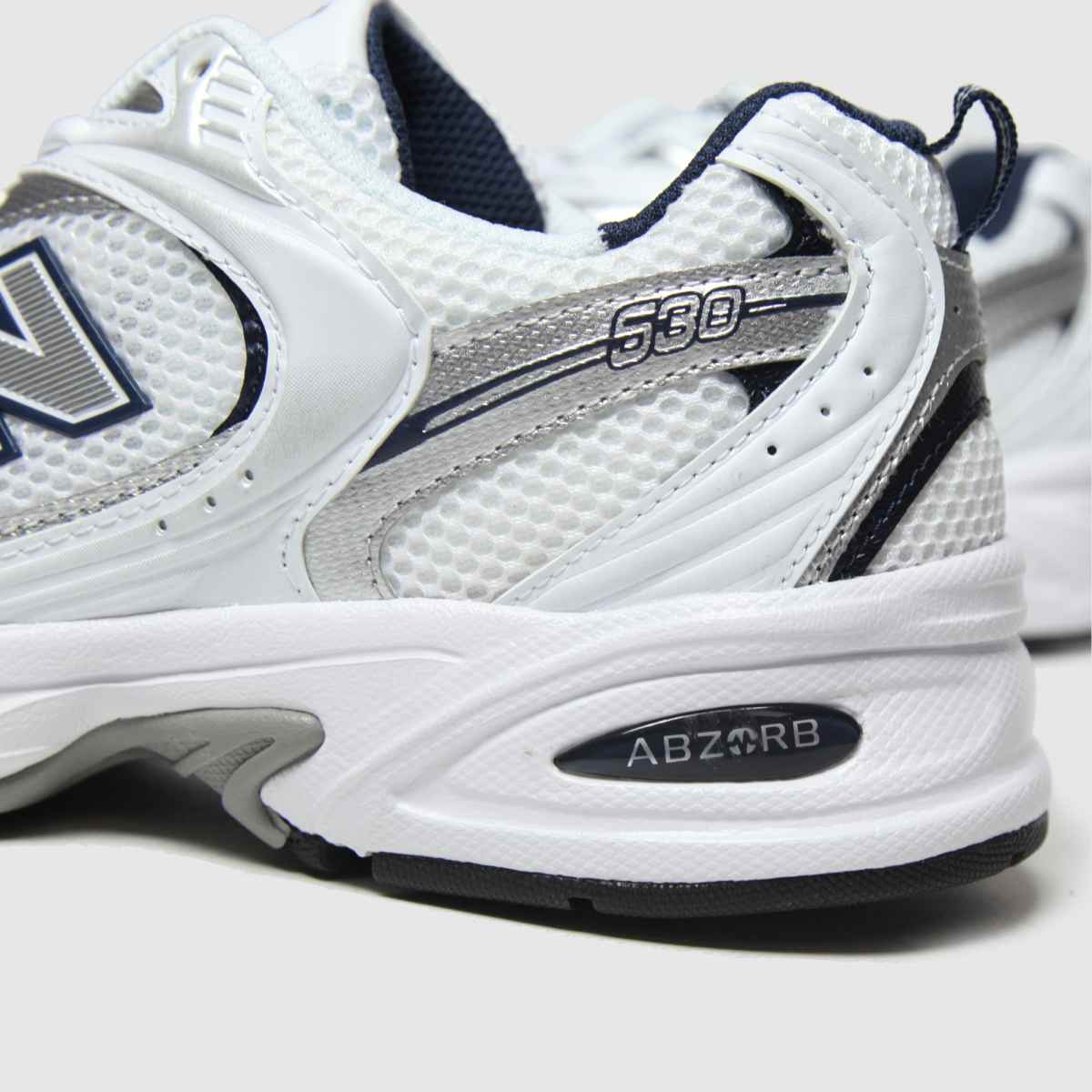 New Balance  530 in White & Silver New Balance  530 in White & Silver