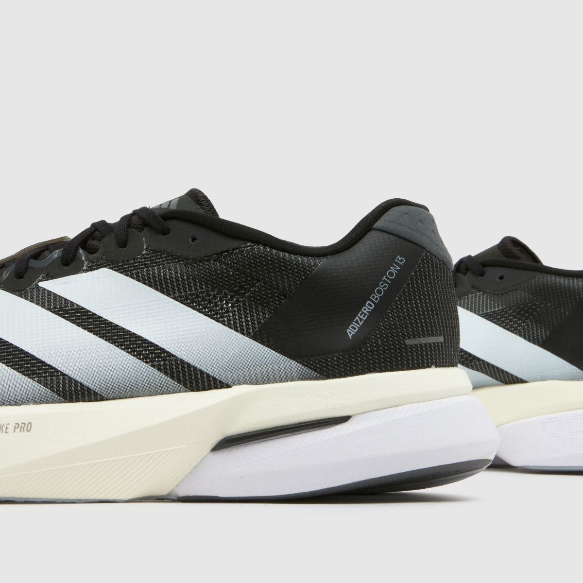 adidas  Adizero Boston 13 in Black & White adidas  Adizero Boston 13 in Black & White
