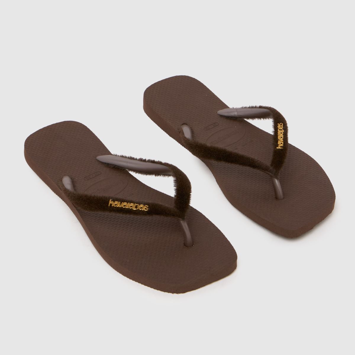 Havaianas  Slim Square Plush in Brown Havaianas  Slim Square Plush in Brown