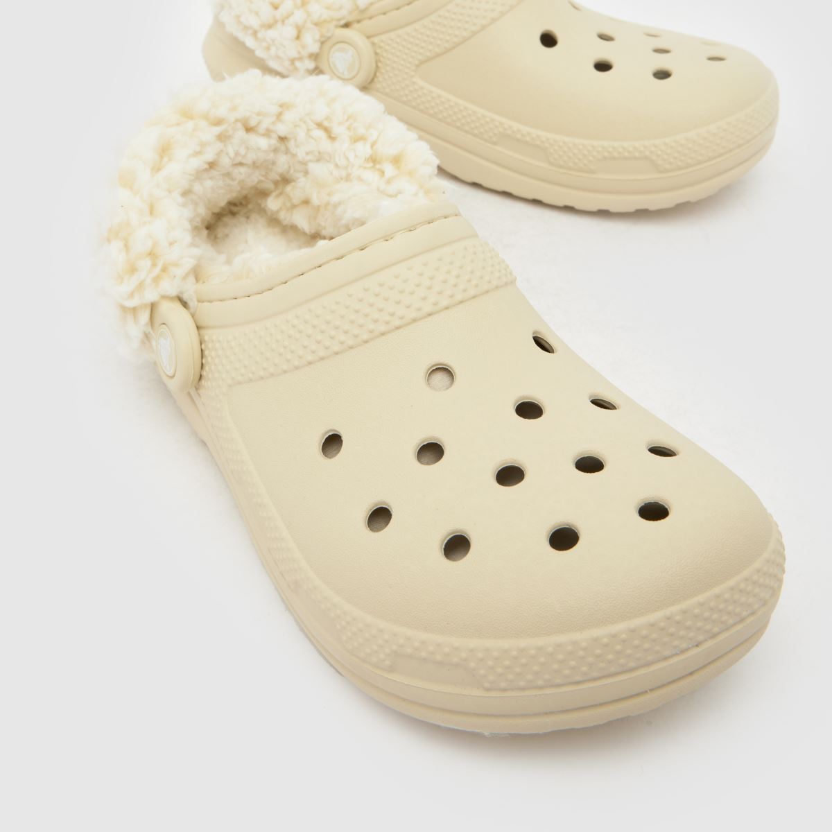 Crocs  Classic Fleece Lined Clog in Stone Crocs  Classic Fleece Lined Clog in Stone