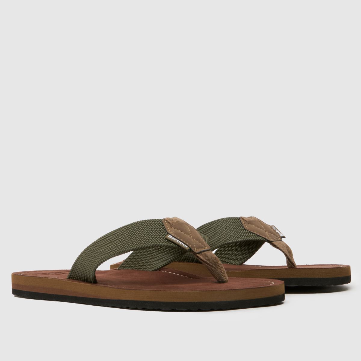 Barbour  Toeman Beach Flip Flop in Khaki Barbour  Toeman Beach Flip Flop in Khaki