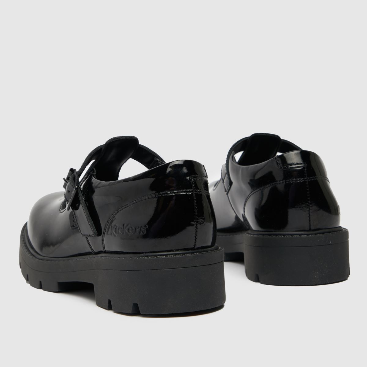 Kickers  Kori T Bar Patent Mono in Black Kickers  Kori T Bar Patent Mono in Black