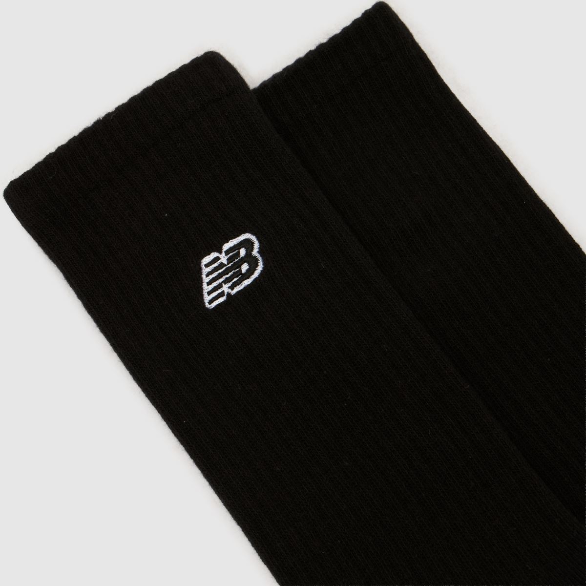New Balance  Patch Logo Crew Socks 3 Pack in Black New Balance  Patch Logo Crew Socks 3 Pack in Black