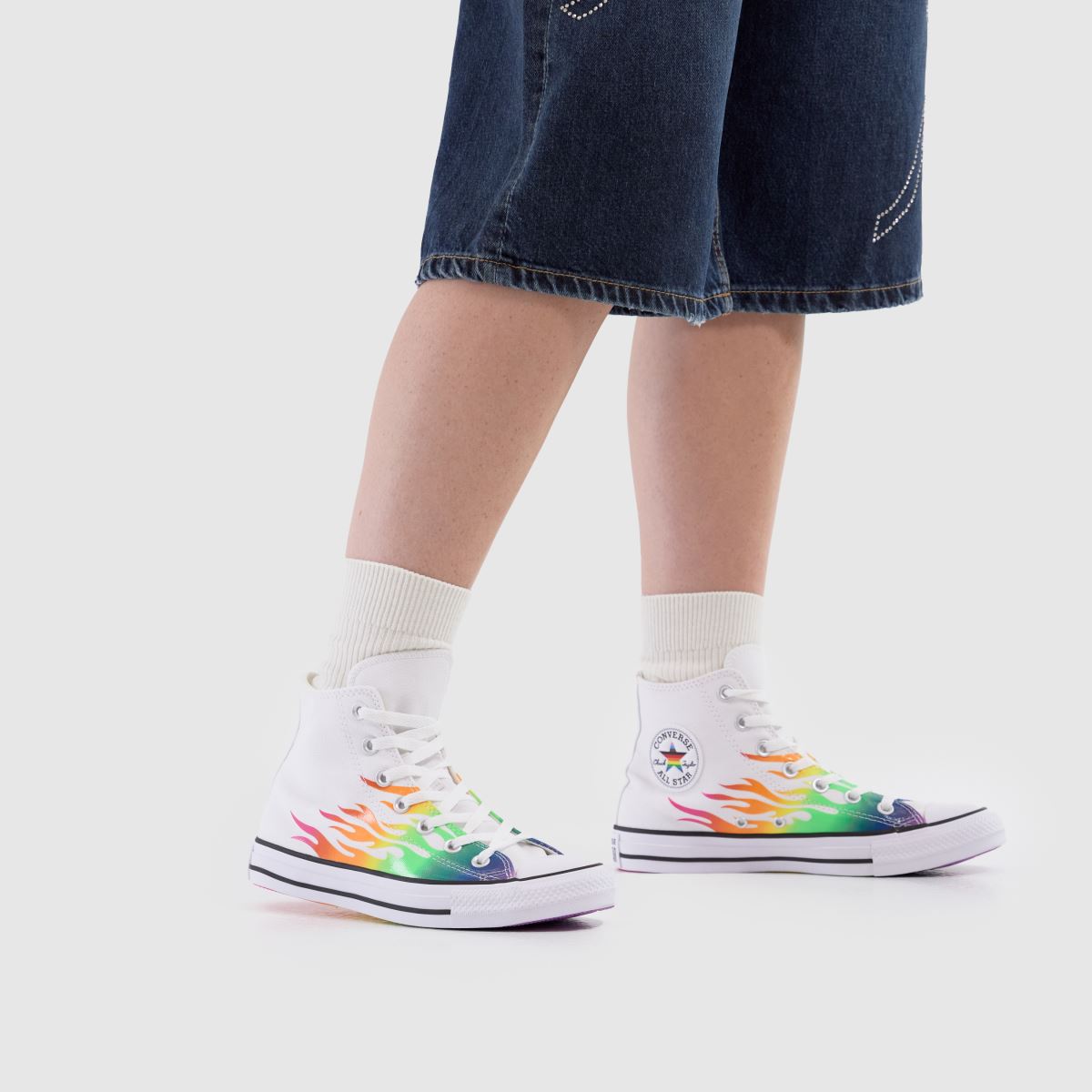 Converse  All Star Hi Pride in White Multi Converse  All Star Hi Pride in White Multi