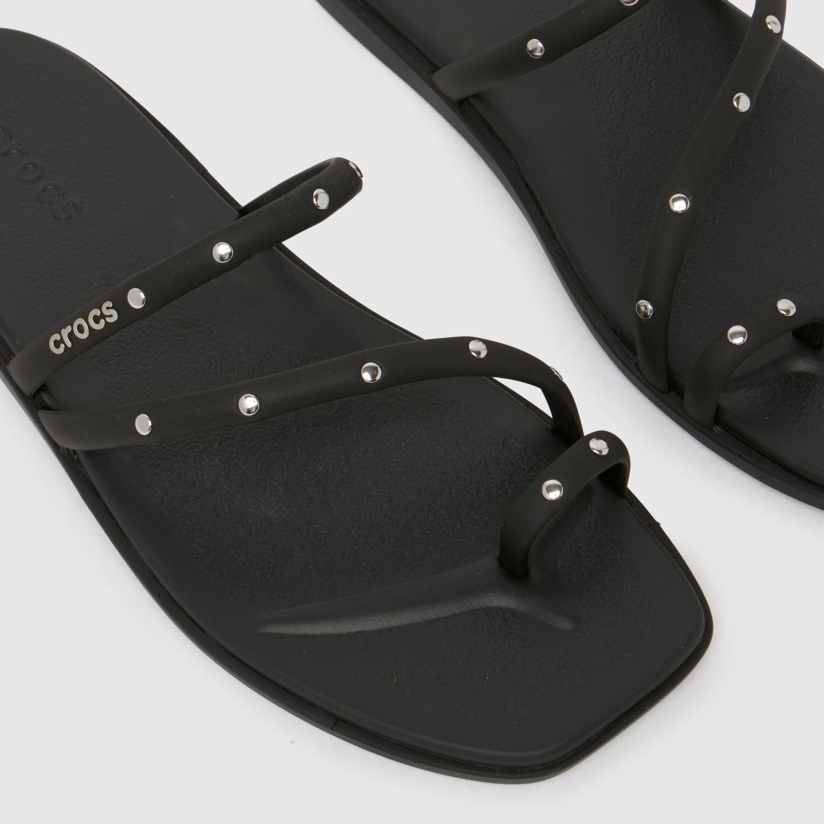 Crocs  Miami Studded Toe Loop in Black Crocs  Miami Studded Toe Loop in Black