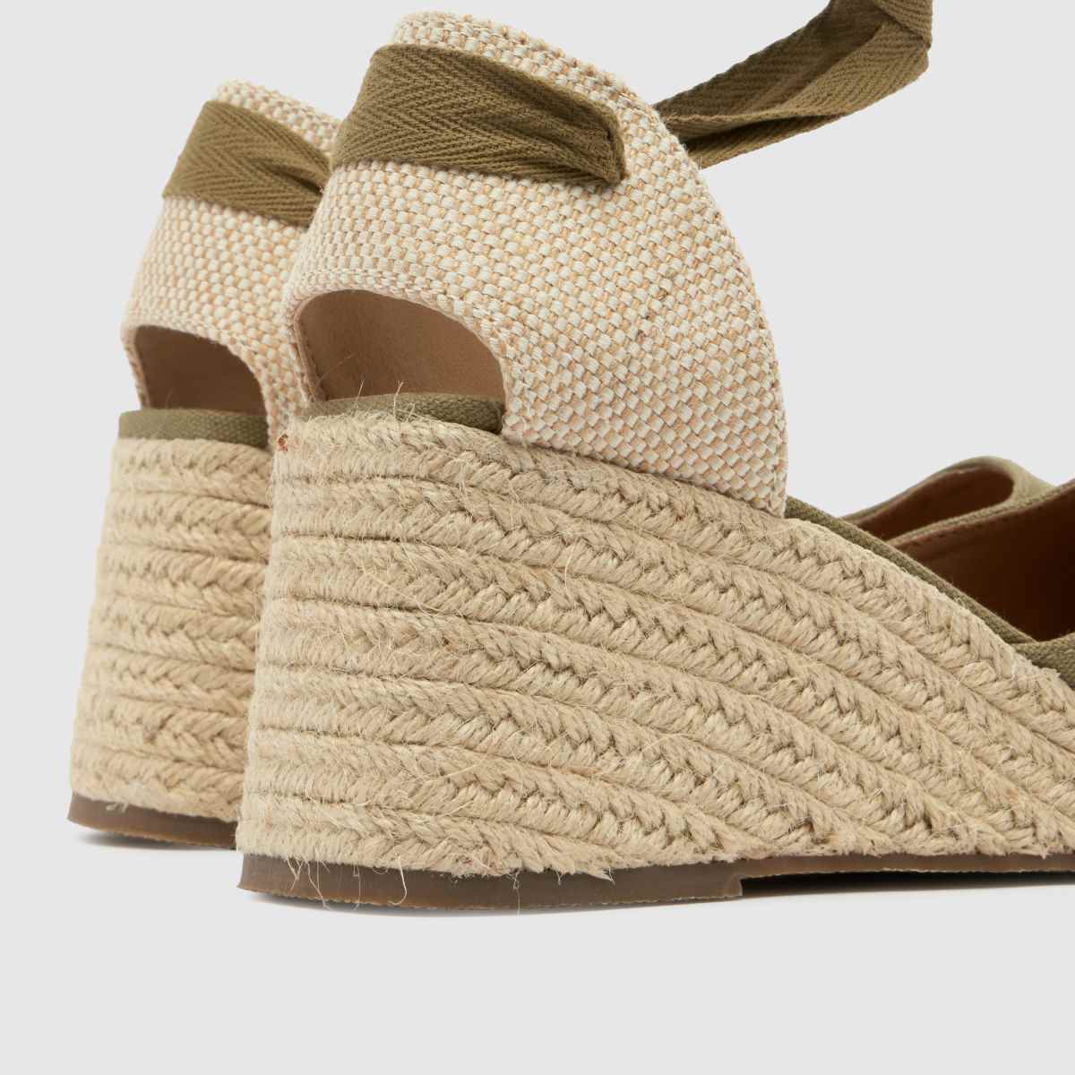 schuh  Wide Fit Veronica Espadrille in Khaki schuh  Wide Fit Veronica Espadrille in Khaki