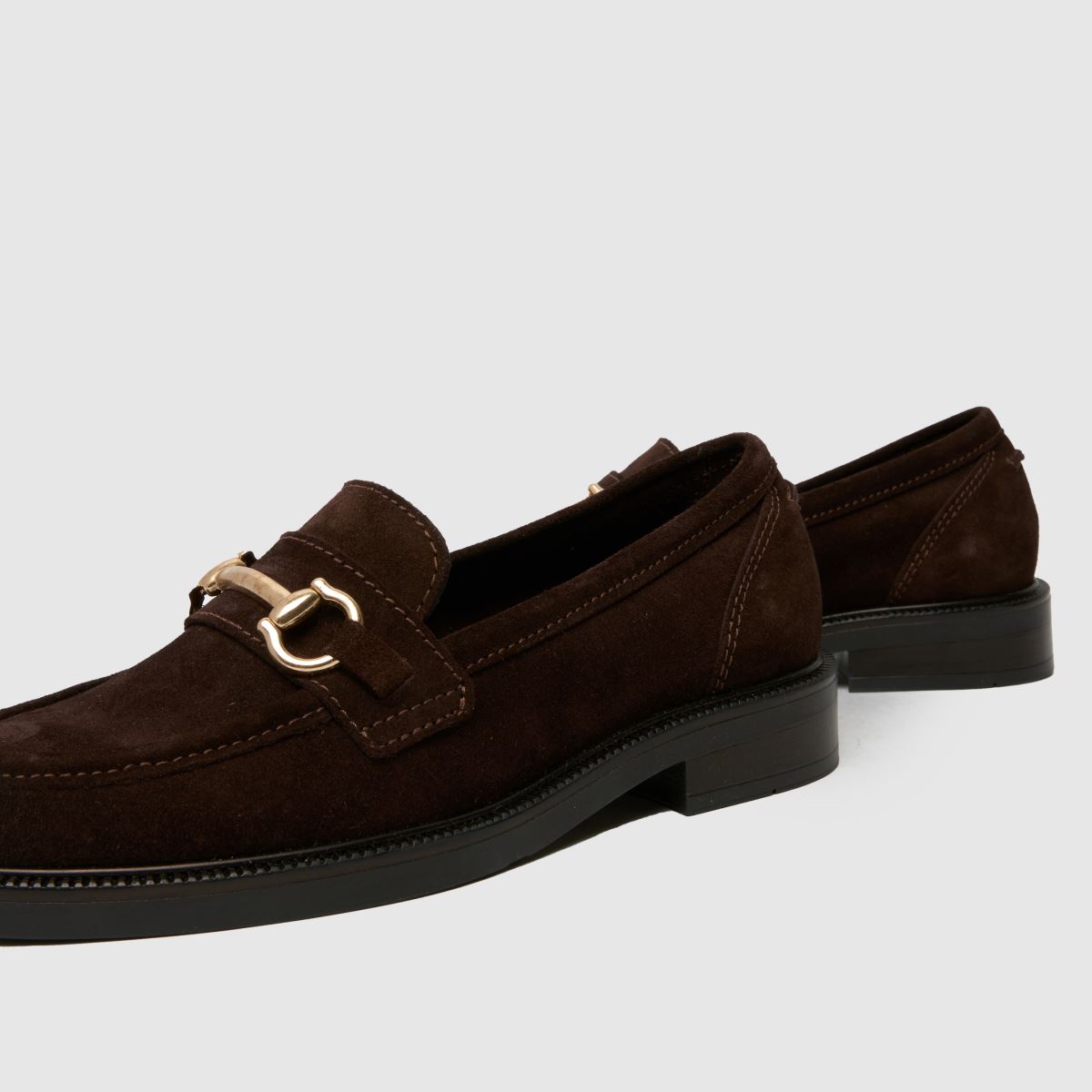schuh  Lori Suede Snaffle Loafer in Brown schuh  Lori Suede Snaffle Loafer in Brown