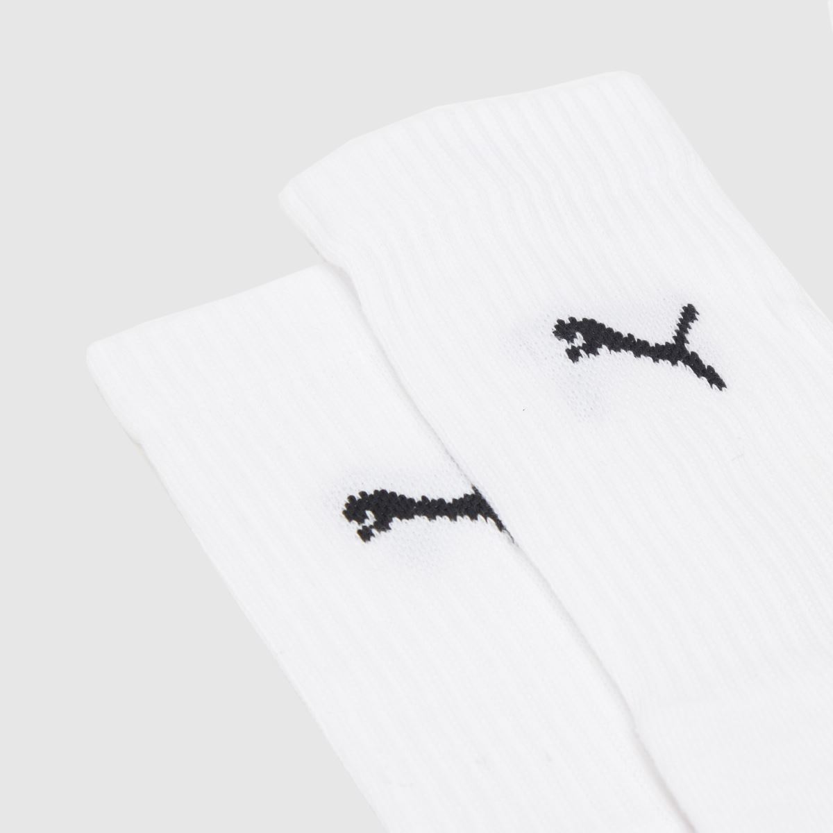 PUMA  Crew Socks 3 Pack in White & Black PUMA  Crew Socks 3 Pack in White & Black