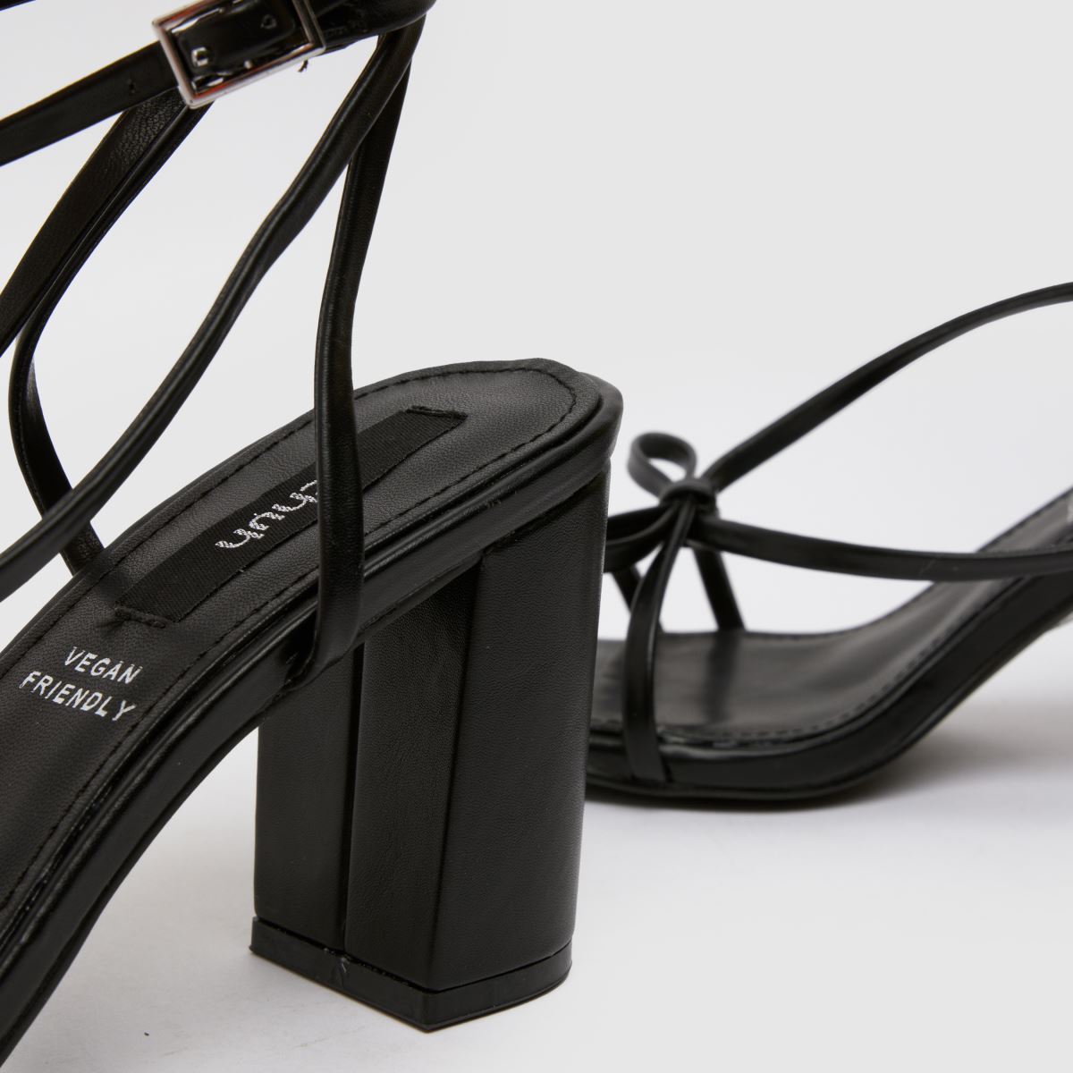 schuh  Sylvie Strappy Bow Block in Black schuh  Sylvie Strappy Bow Block in Black