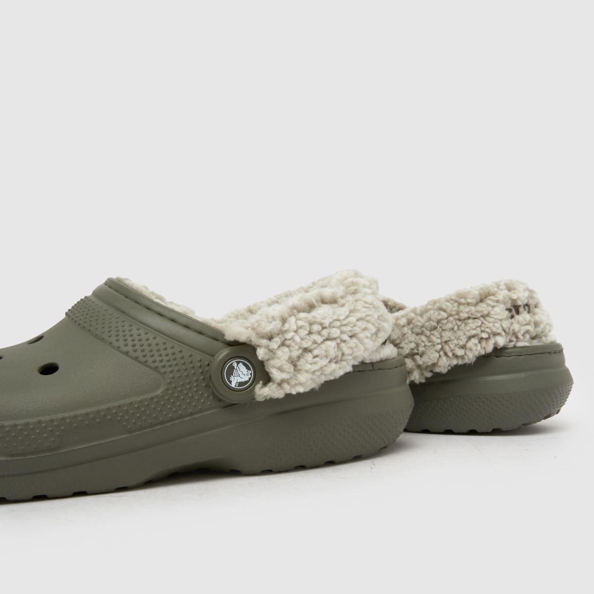 Crocs  Classic Fleece Lined Clog in Khaki Crocs  Classic Fleece Lined Clog in Khaki