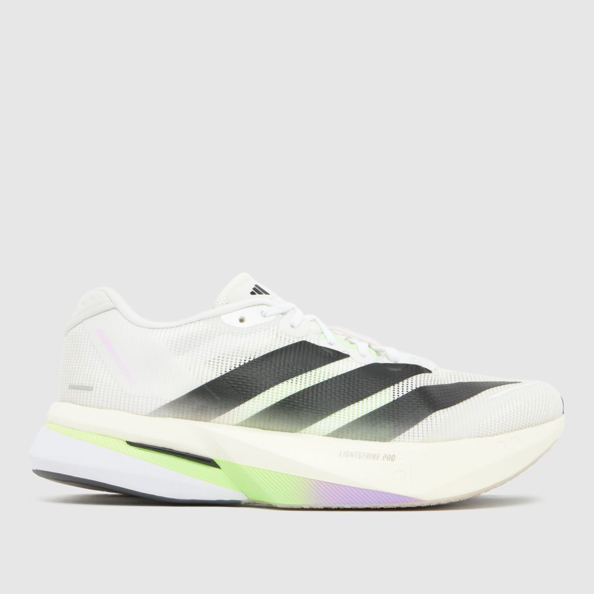 adidas  Adizero Boston 13 in White & Black adidas  Adizero Boston 13 in White & Black