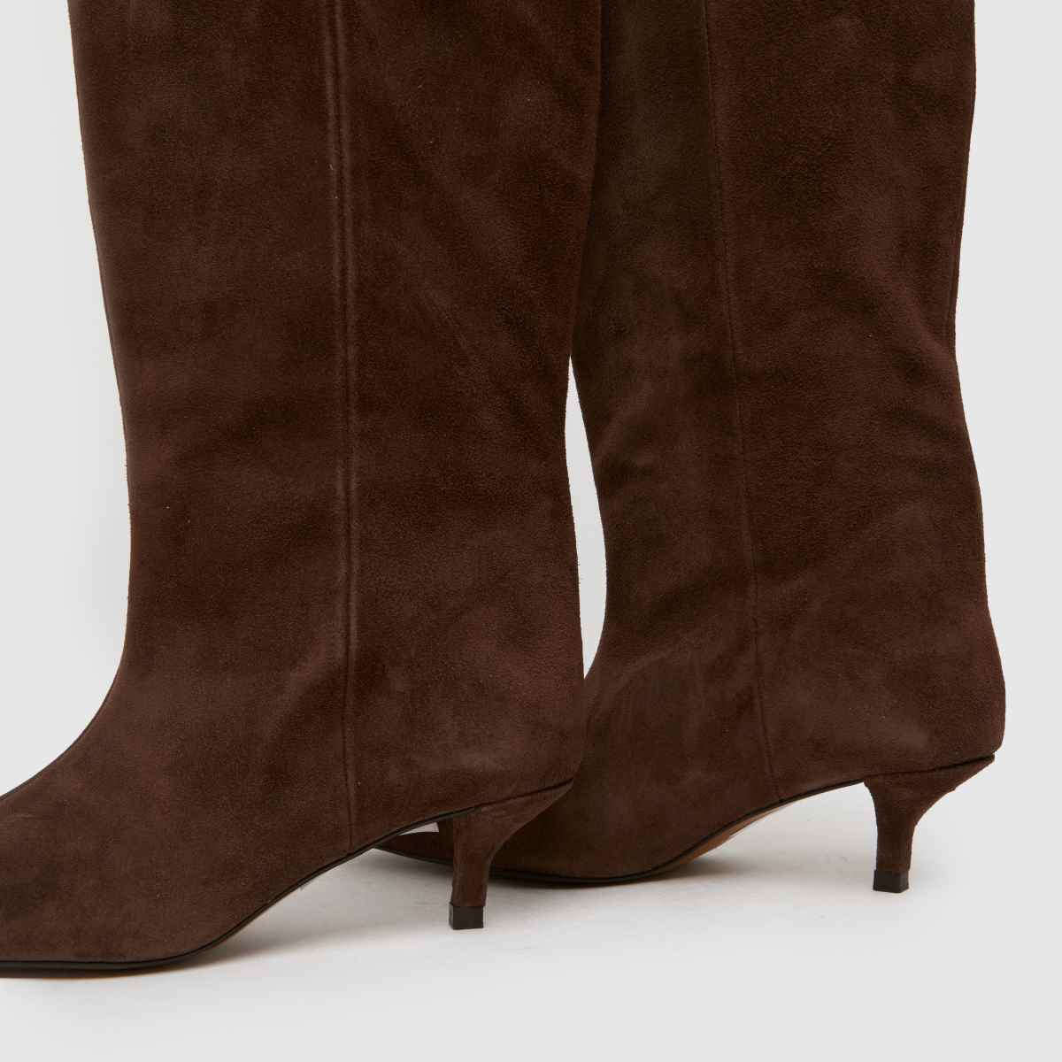 schuh  Darce Suede Wide Leg Knee in Brown schuh  Darce Suede Wide Leg Knee in Brown