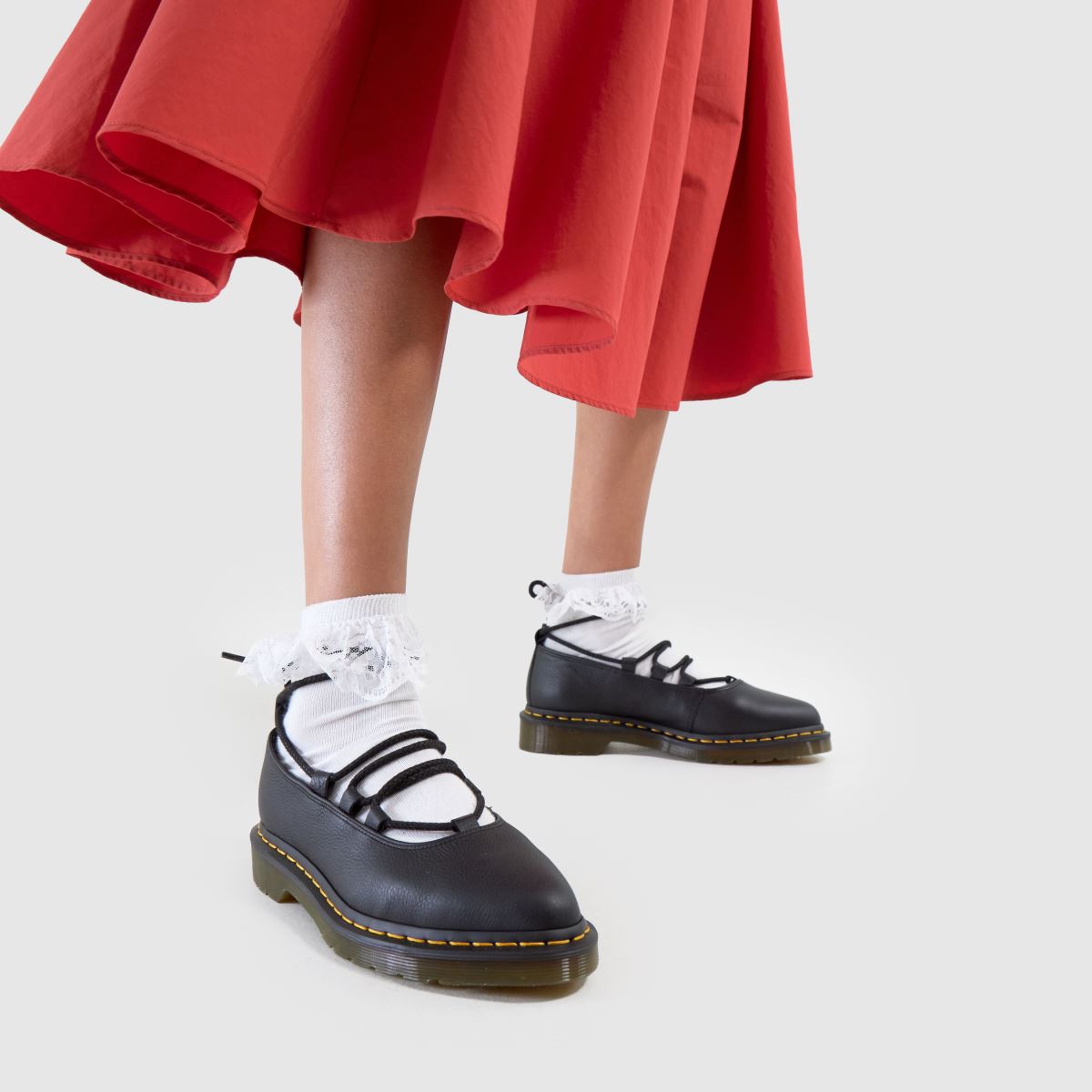 Dr Martens  Elphie II Lace Up Mary Jane in Black Dr Martens  Elphie II Lace Up Mary Jane in Black