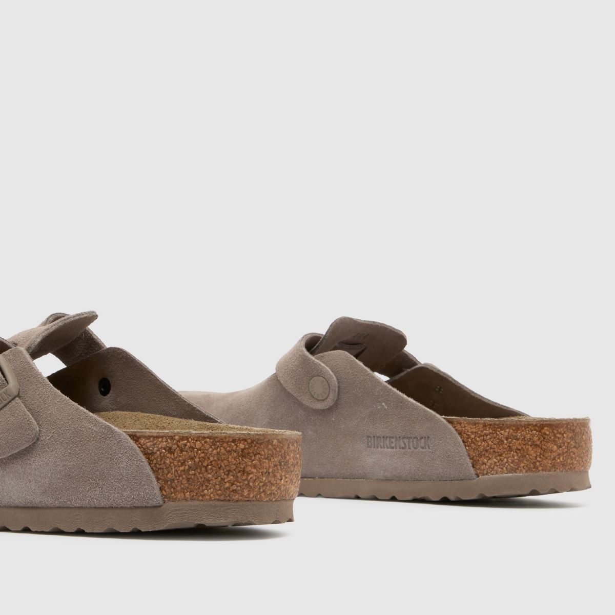 BIRKENSTOCK  Boston Clog in Grey Taupe BIRKENSTOCK  Boston Clog in Grey Taupe