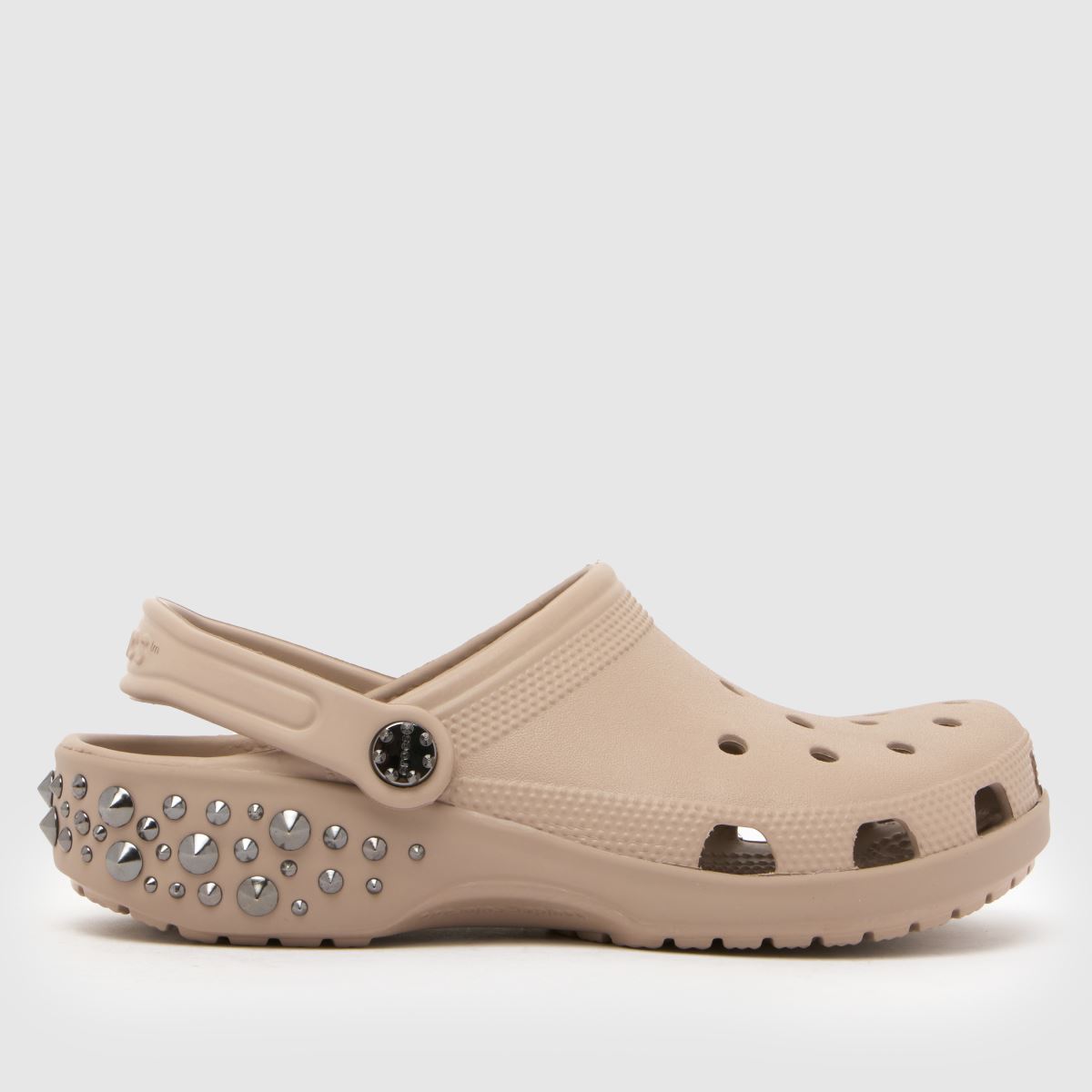 Crocs  Classic Studded Clog in Taupe Crocs  Classic Studded Clog in Taupe