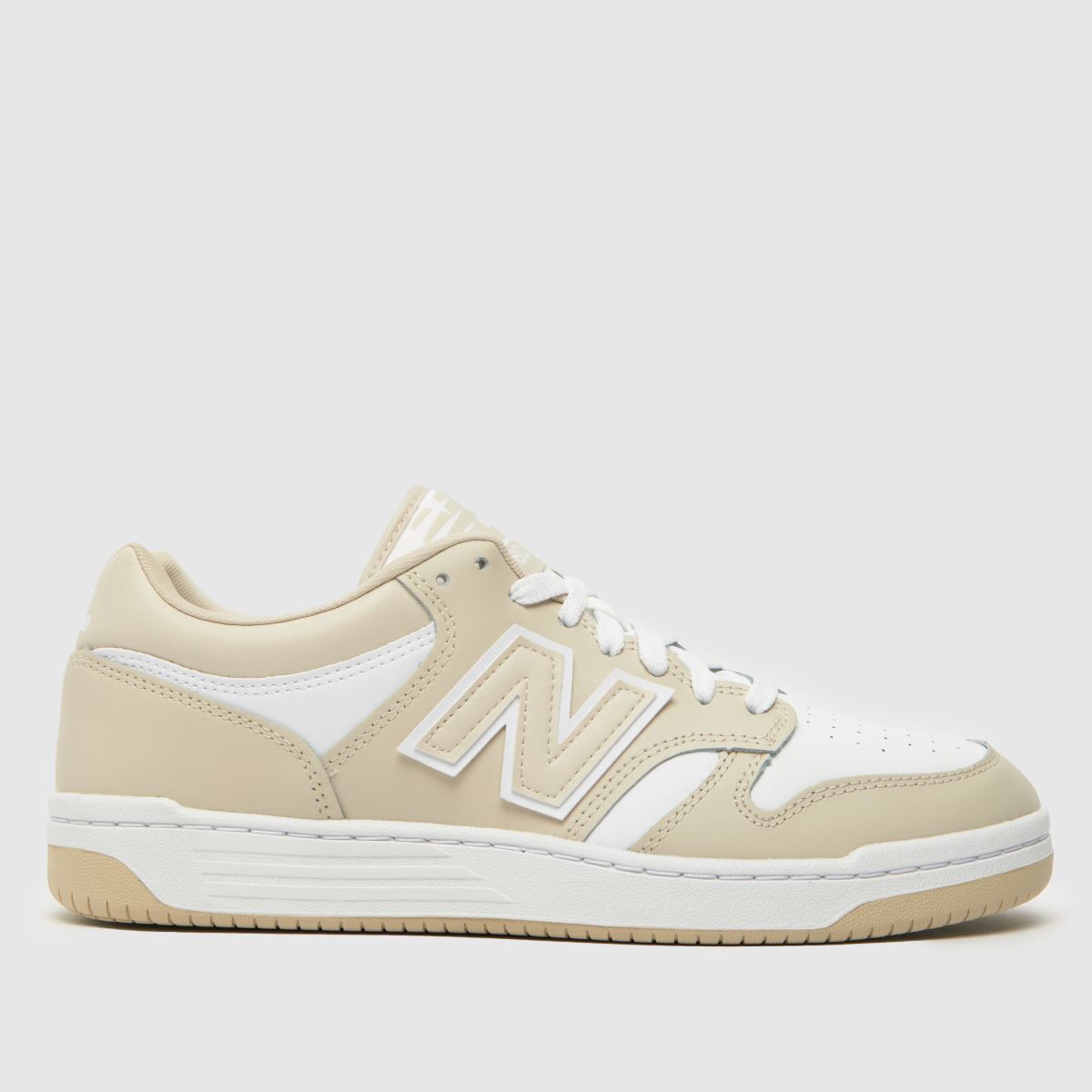 New Balance  480 in White & Beige New Balance  480 in White & Beige