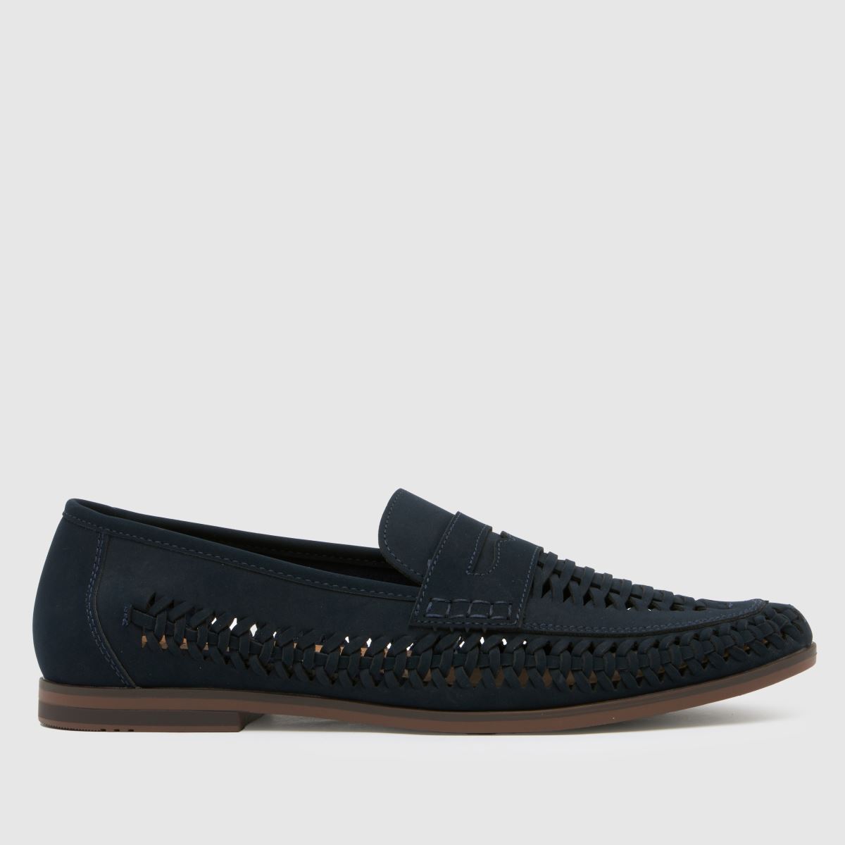 schuh  Reem Woven Loafer in Navy schuh  Reem Woven Loafer in Navy