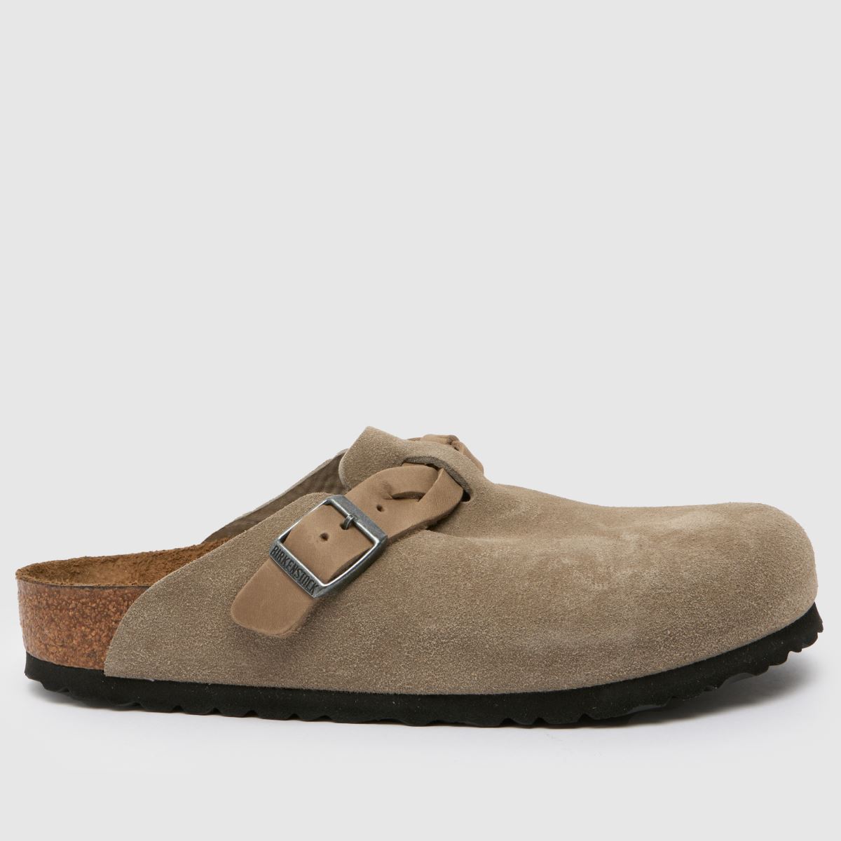 BIRKENSTOCK  Boston Braided Clog in Taupe BIRKENSTOCK  Boston Braided Clog in Taupe