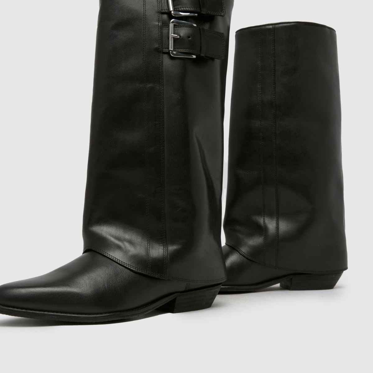 schuh  Dawn Leather Skirt in Black schuh  Dawn Leather Skirt in Black