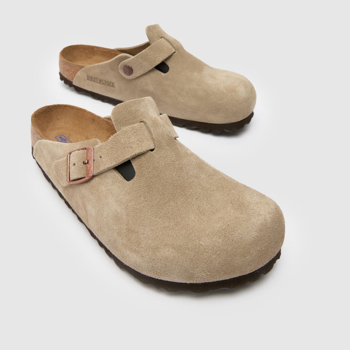 BIRKENSTOCK  Boston Clog in Taupe BIRKENSTOCK  Boston Clog in Taupe
