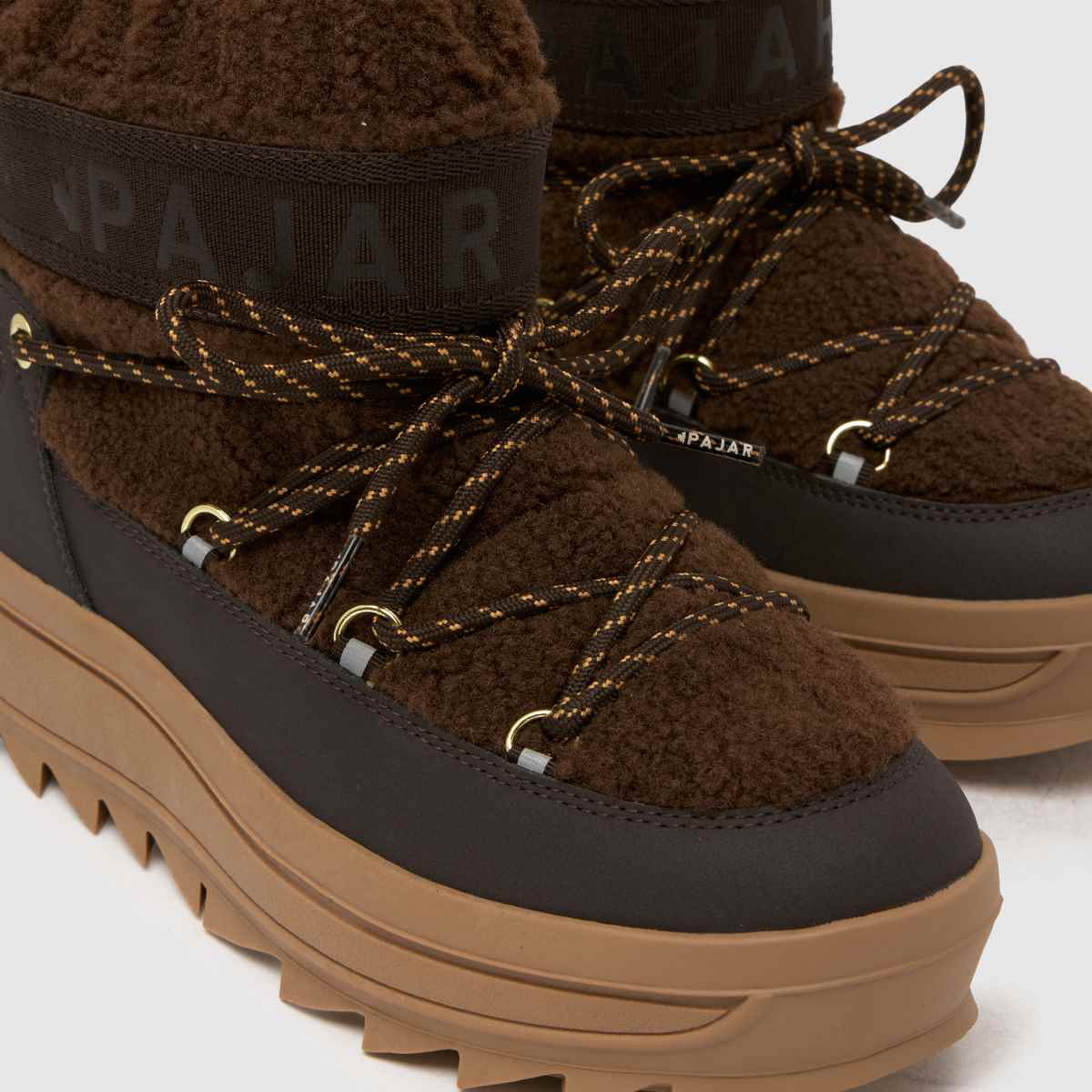 PAJAR  Galaxy Mini Sherpa Snow in Dark Brown PAJAR  Galaxy Mini Sherpa Snow in Dark Brown