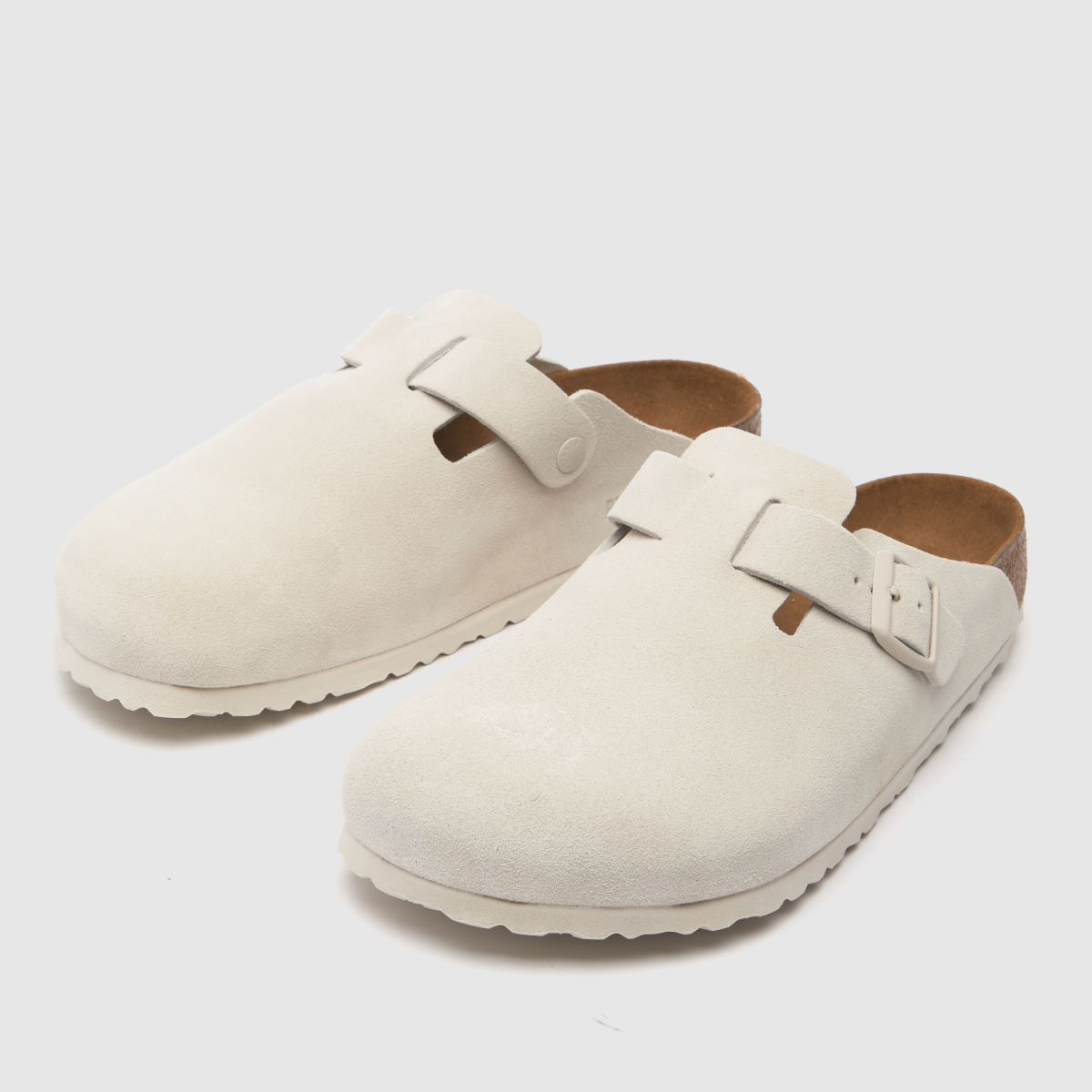 BIRKENSTOCK  Boston Clog in White BIRKENSTOCK  Boston Clog in White