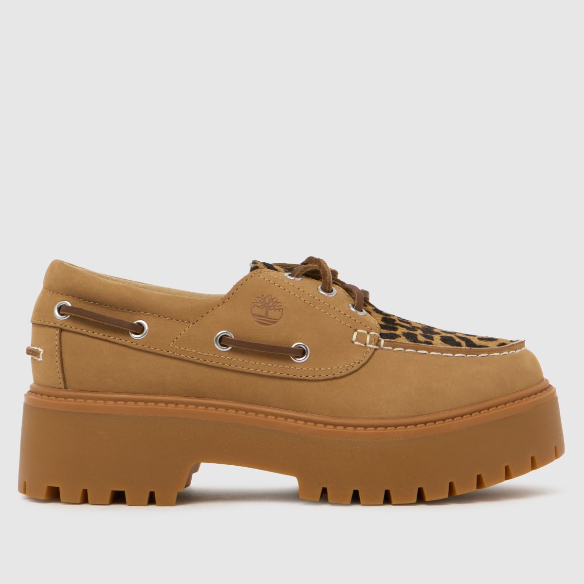 Timberland  Stone Street Leopard Boat in Multi Timberland  Stone Street Leopard Boat in Multi