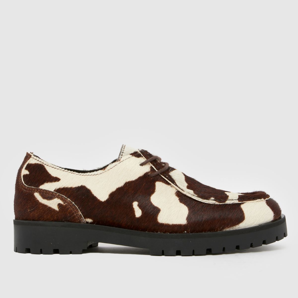 schuh  Lawrie Mocassin in White & Brown schuh  Lawrie Mocassin in White & Brown