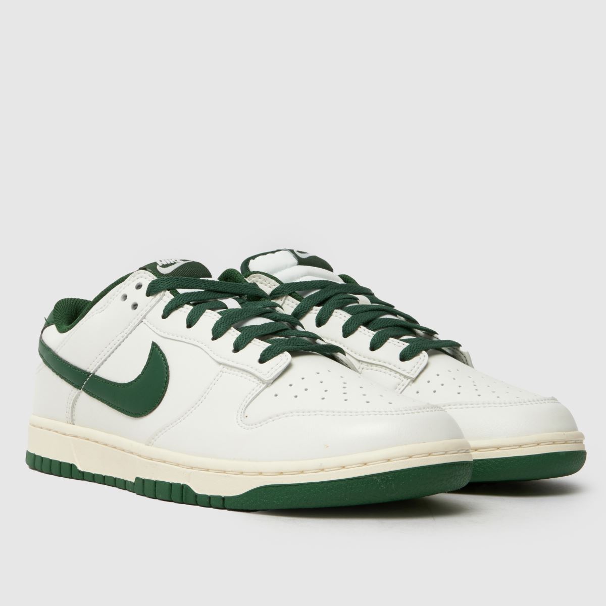 Nike  Dunk Low in White & Green Nike  Dunk Low in White & Green