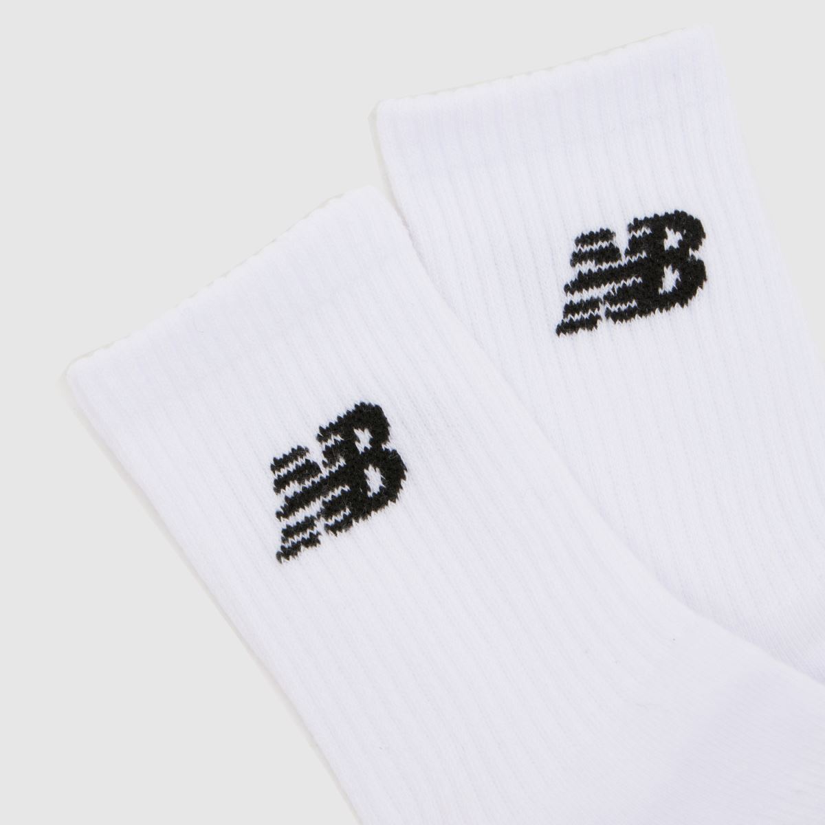 New Balance  Kids Crew Socks 3 Pack in White Multi New Balance  Kids Crew Socks 3 Pack in White Multi