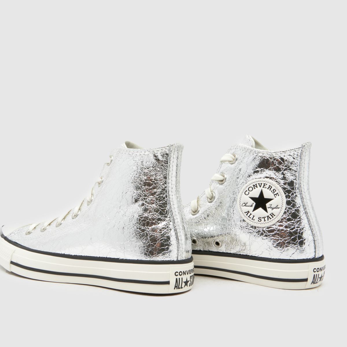Converse  All Star Hi in Silver Converse  All Star Hi in Silver