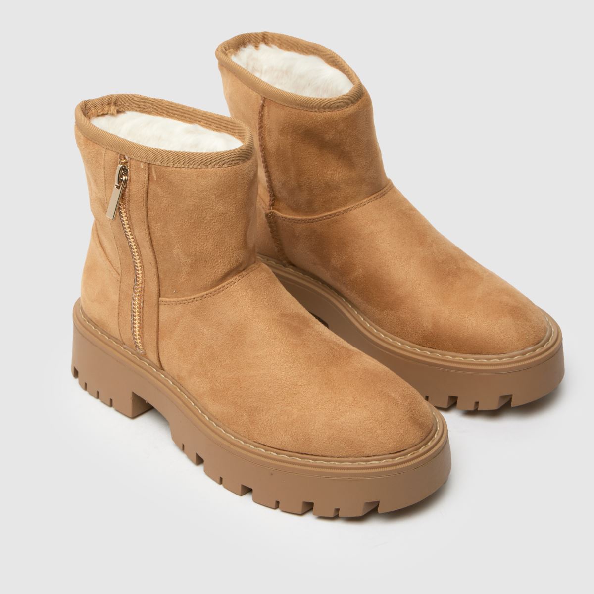 schuh  Carman Faux Furlined in Tan schuh  Carman Faux Furlined in Tan