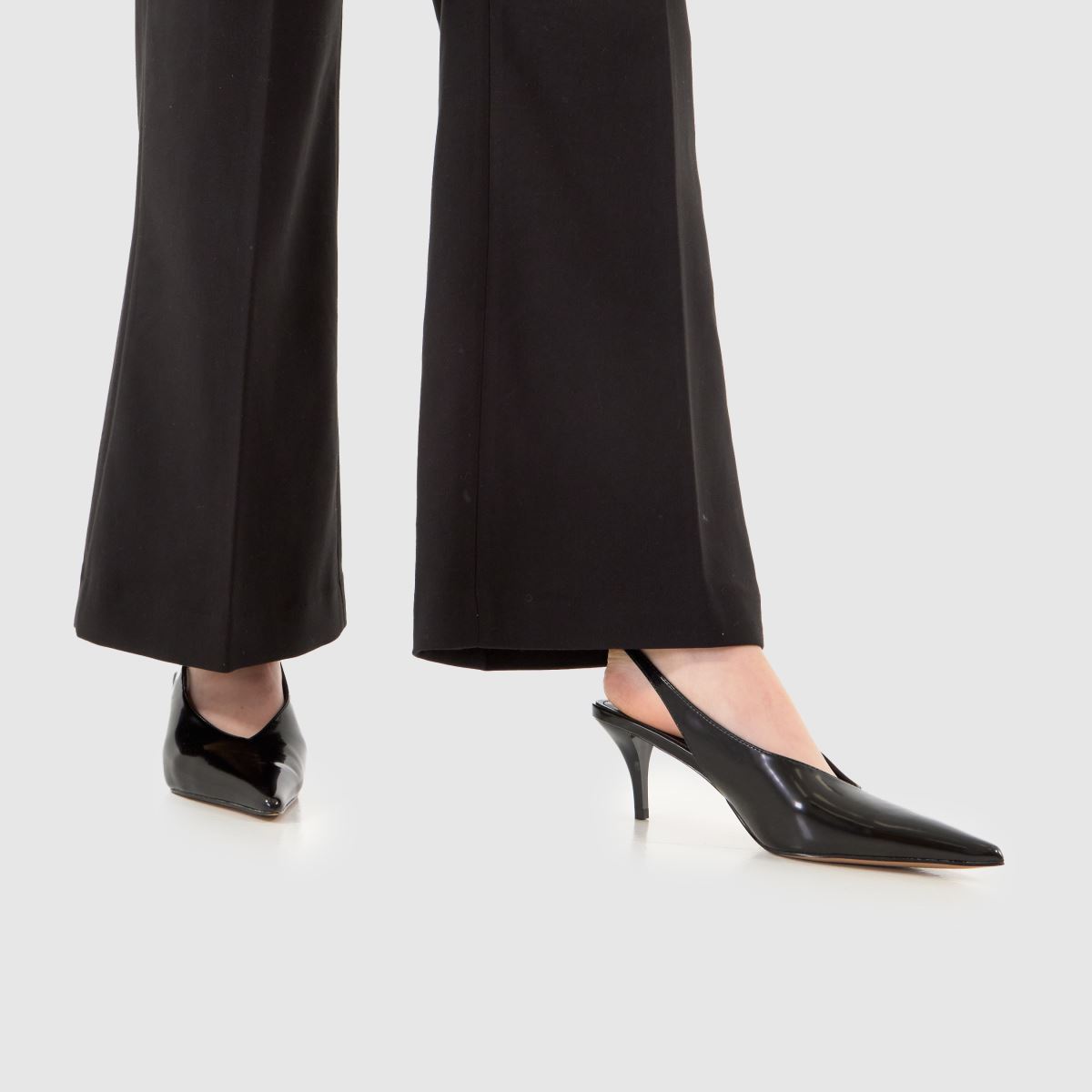 schuh  Sage Buckle Slingback Court in Black schuh  Sage Buckle Slingback Court in Black