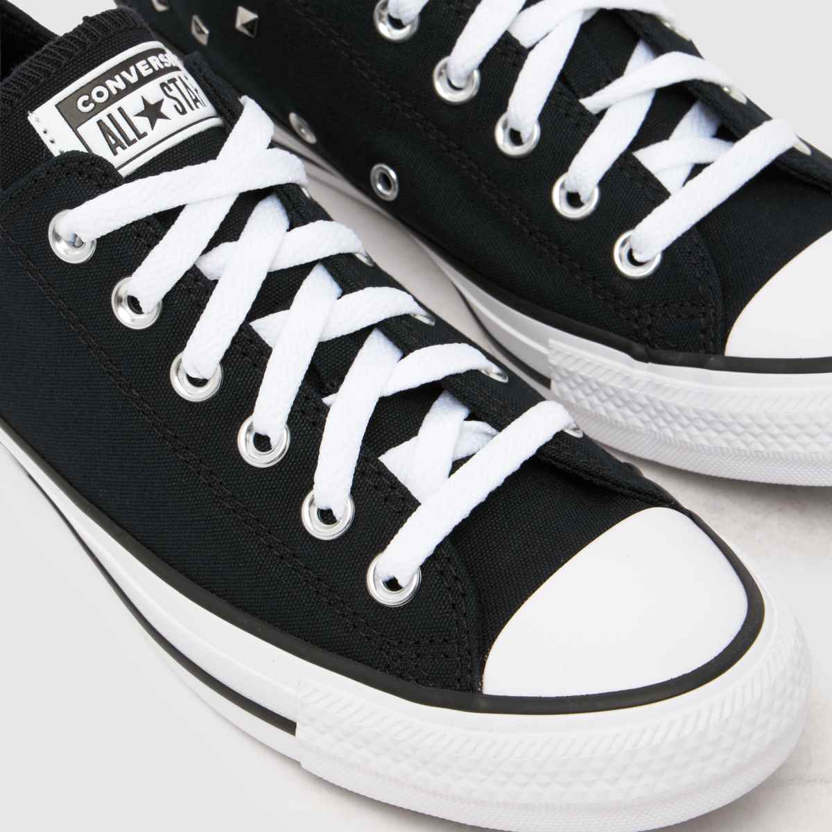 Converse  All Star Ox Stud in Black & White Converse  All Star Ox Stud in Black & White