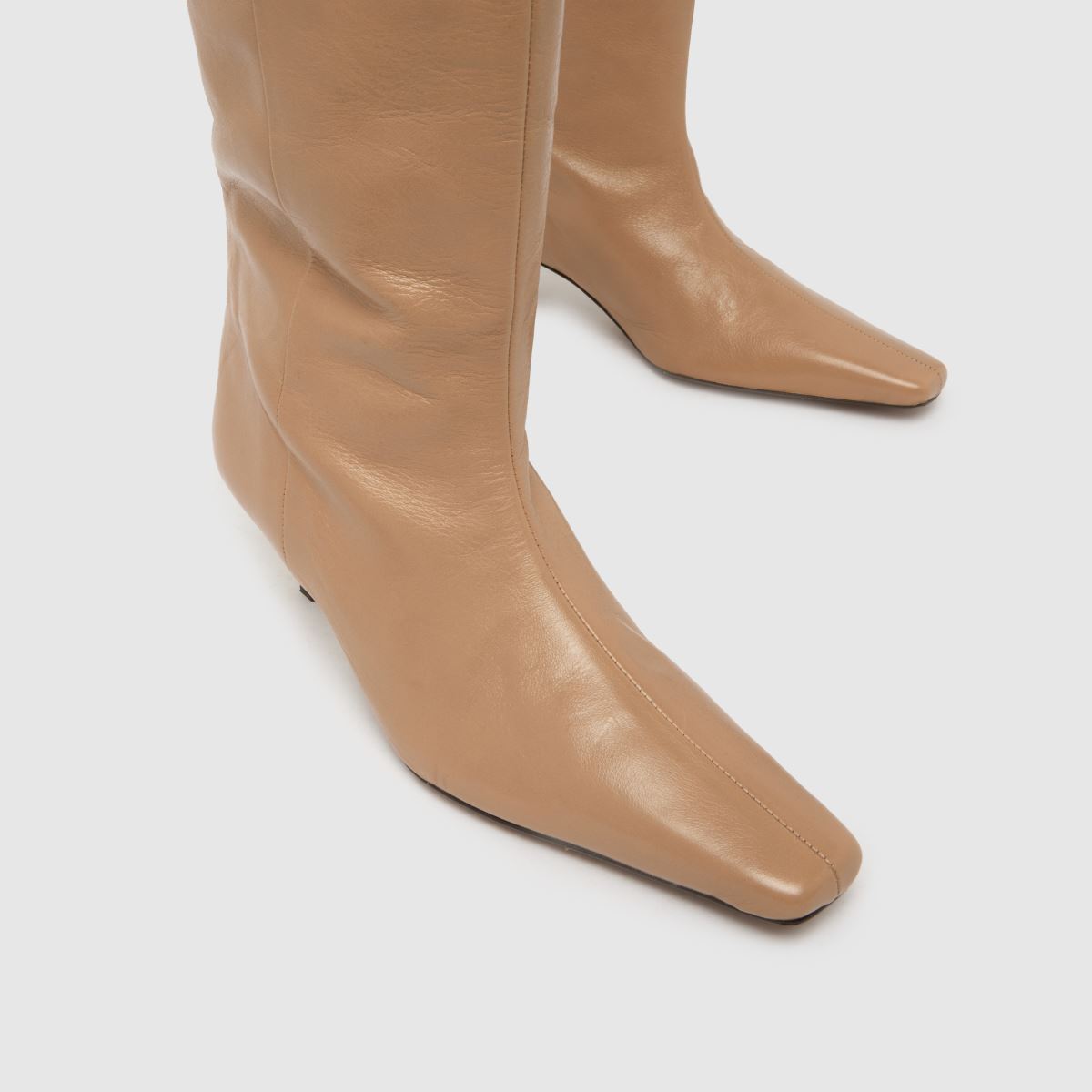 schuh  Darce Leather Wide Leg Knee in Natural schuh  Darce Leather Wide Leg Knee in Natural