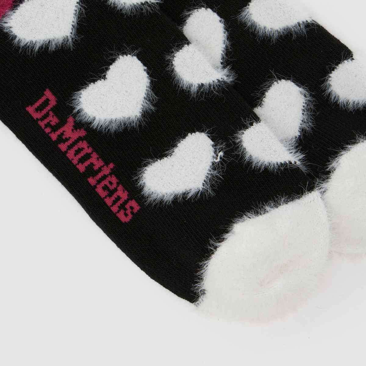 Dr Martens  Faux Fur Socks 1 PK in Black Multi Dr Martens  Faux Fur Socks 1 PK in Black Multi
