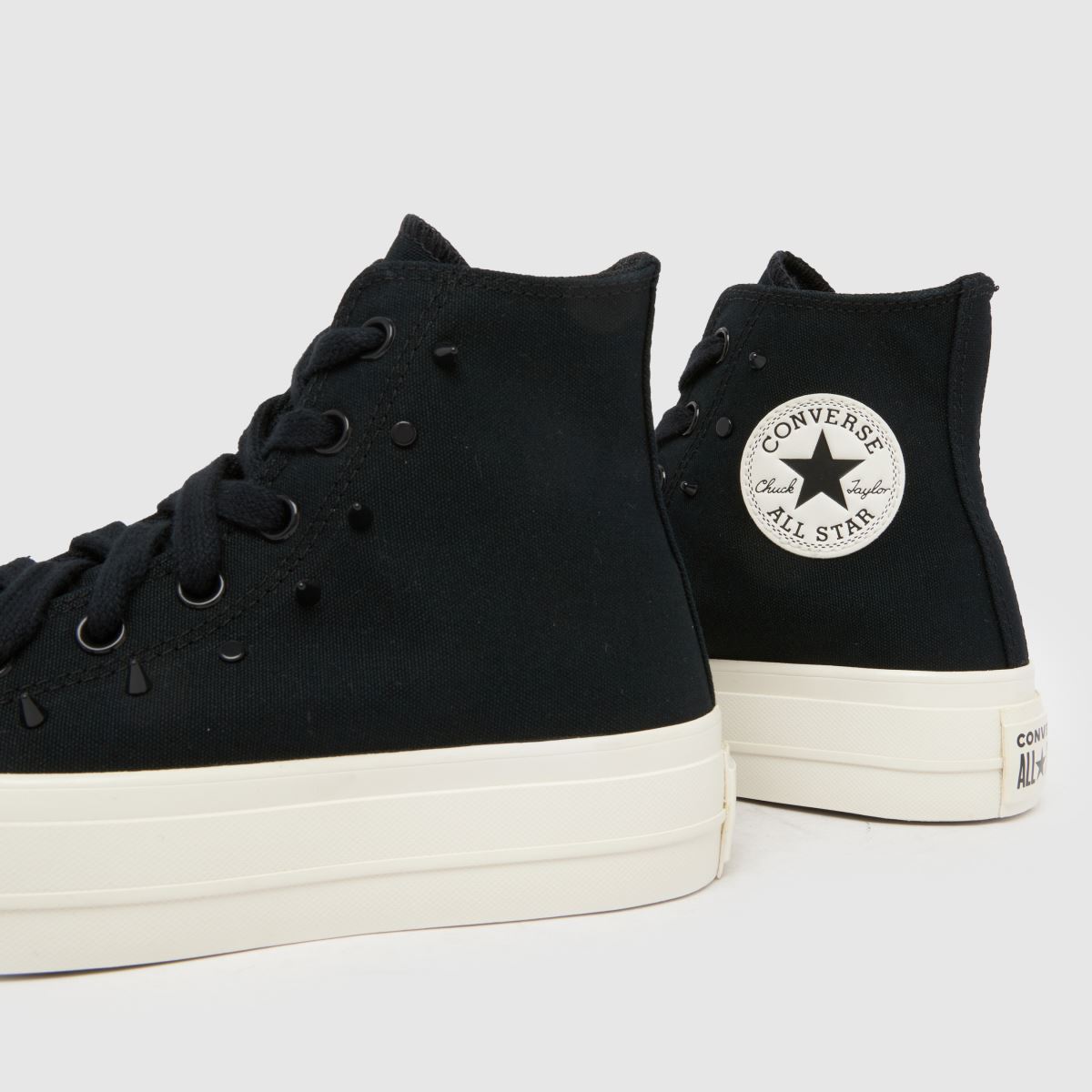 Converse  All Star Lift Hi in Black & White Converse  All Star Lift Hi in Black & White