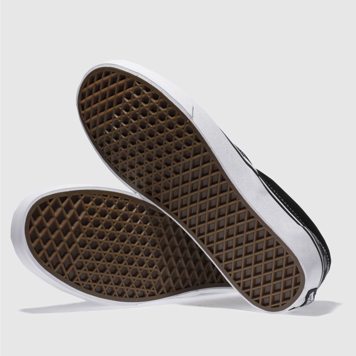 Vans  Classic Slip On in Black & Grey Vans  Classic Slip On in Black & Grey