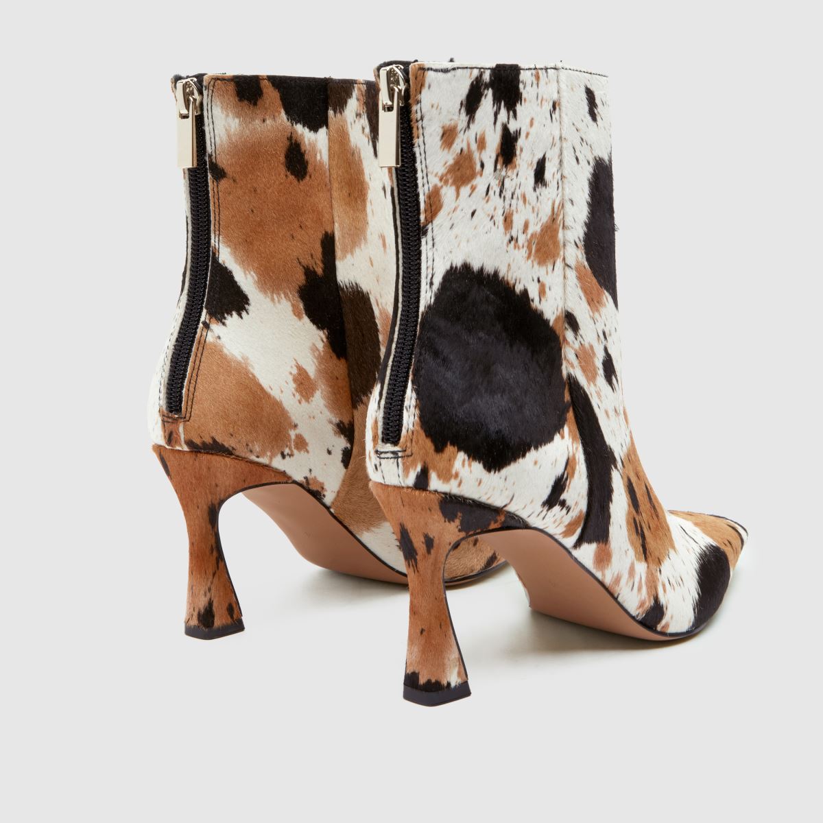schuh  Bambi Point Heel in Brown & White schuh  Bambi Point Heel in Brown & White