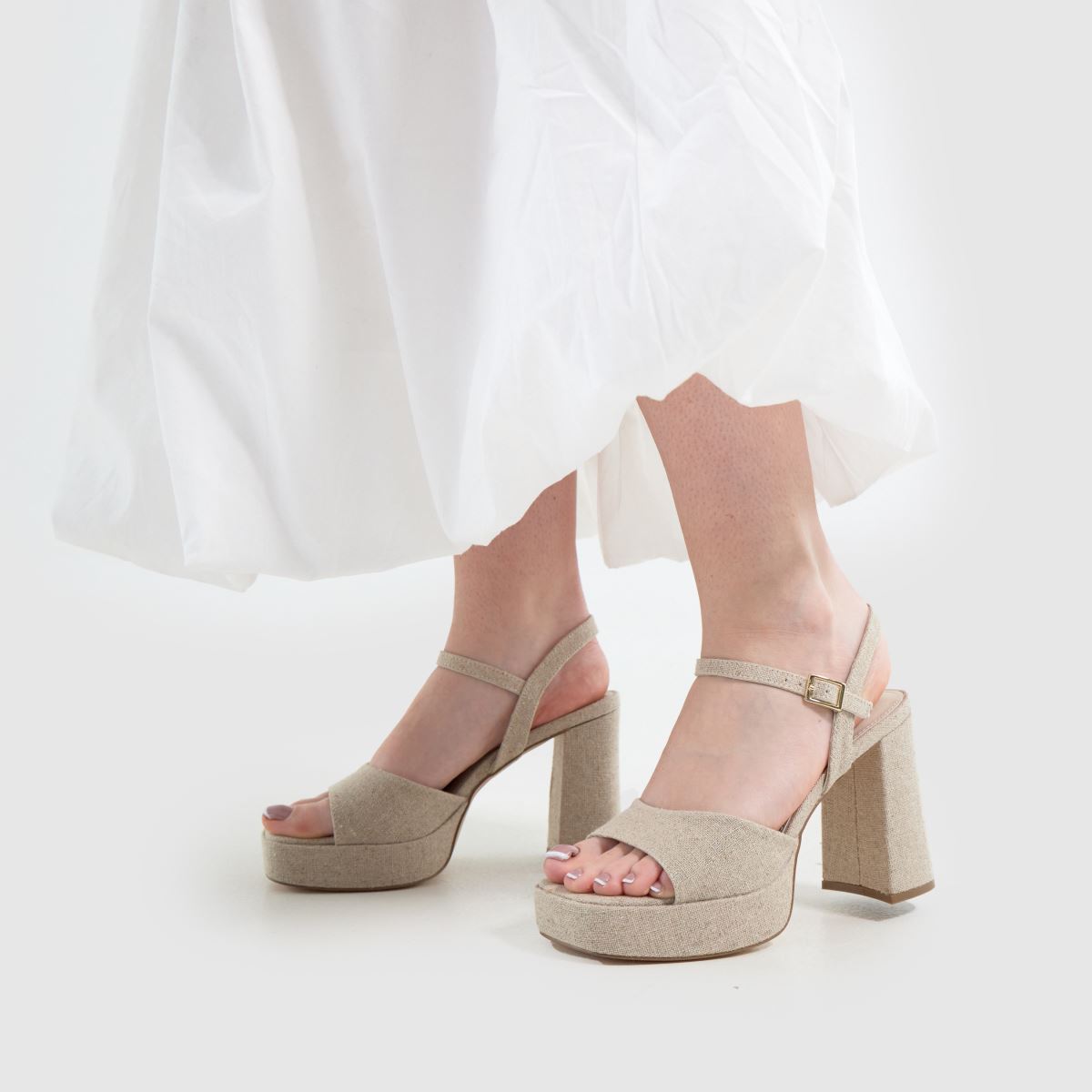 schuh  Sabina Platform in Natural schuh  Sabina Platform in Natural