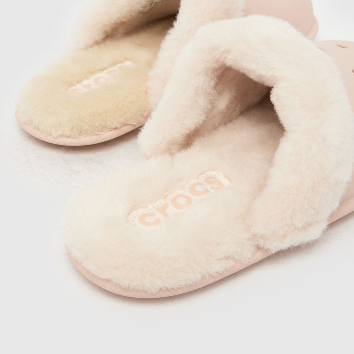 Crocs  Classic Fuzz in Pale Pink Crocs  Classic Fuzz in Pale Pink