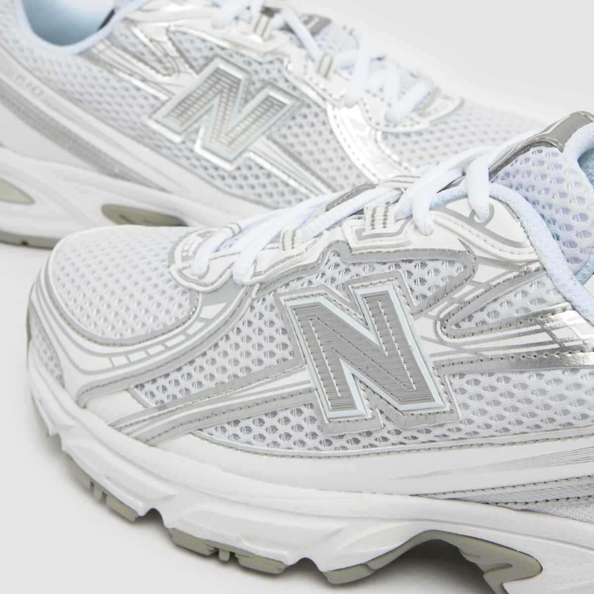 New Balance  740 in White & Silver New Balance  740 in White & Silver
