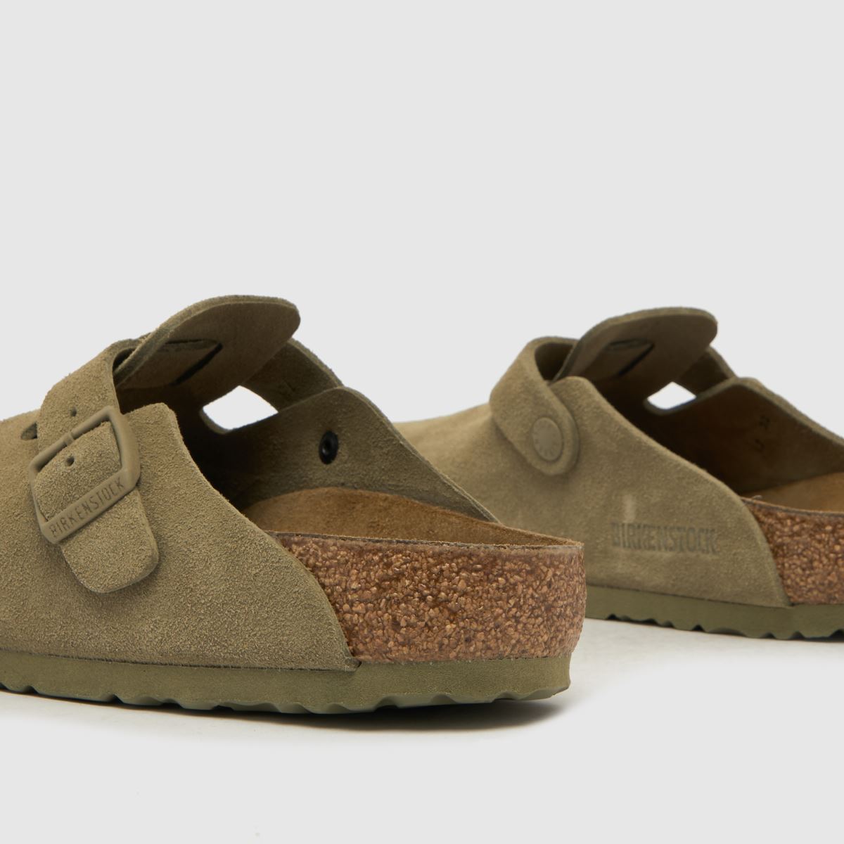 BIRKENSTOCK  Boston Clog in Faded Khaki BIRKENSTOCK  Boston Clog in Faded Khaki