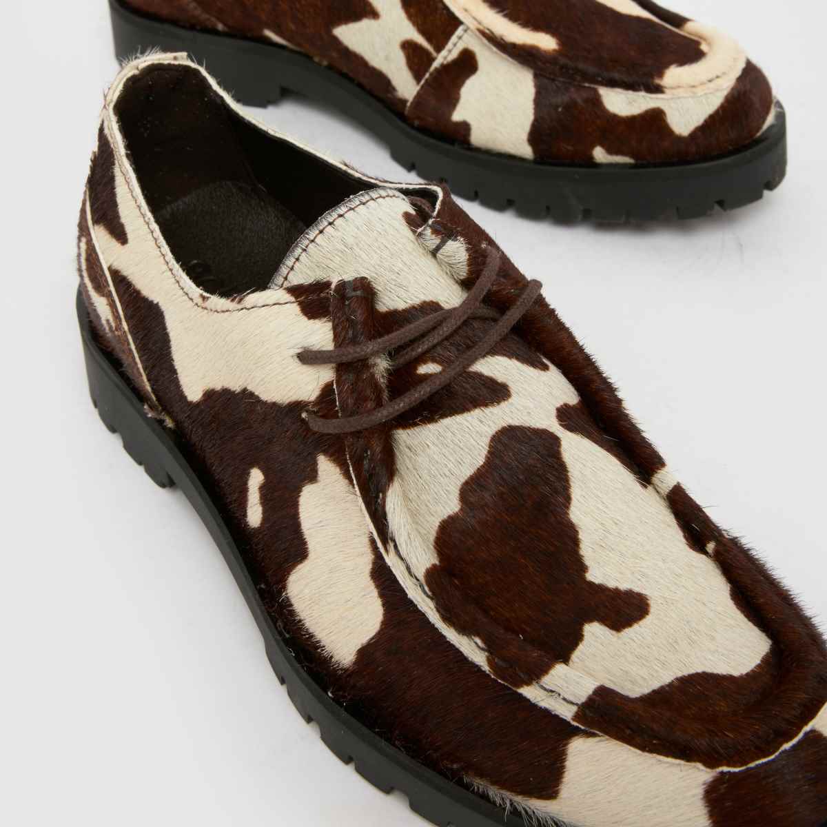 schuh  Lawrie Mocassin in White & Brown schuh  Lawrie Mocassin in White & Brown