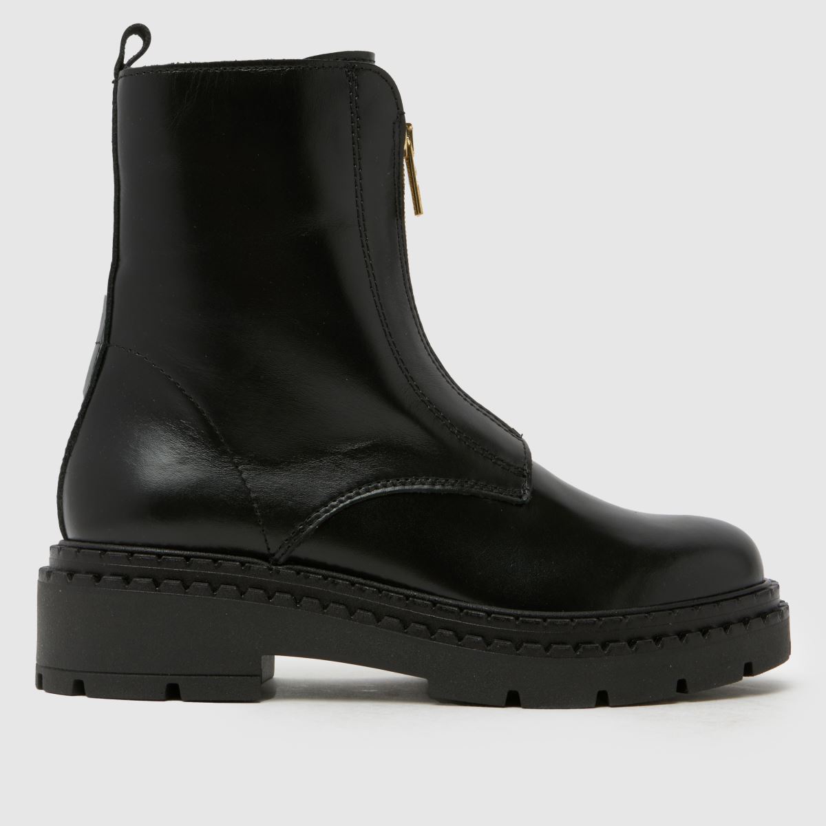 schuh  Amber Leather Zip in Black schuh  Amber Leather Zip in Black