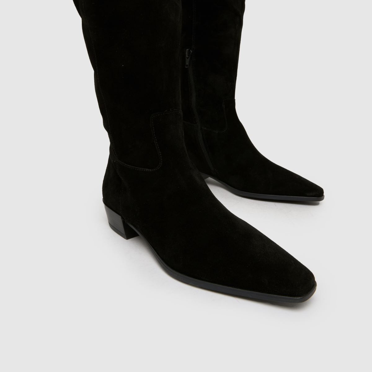 schuh  Daffy Suede Over The Knee in Black schuh  Daffy Suede Over The Knee in Black